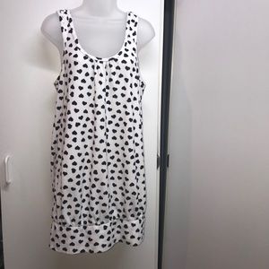Plush&Lush white Terry cloth dress w/heart design